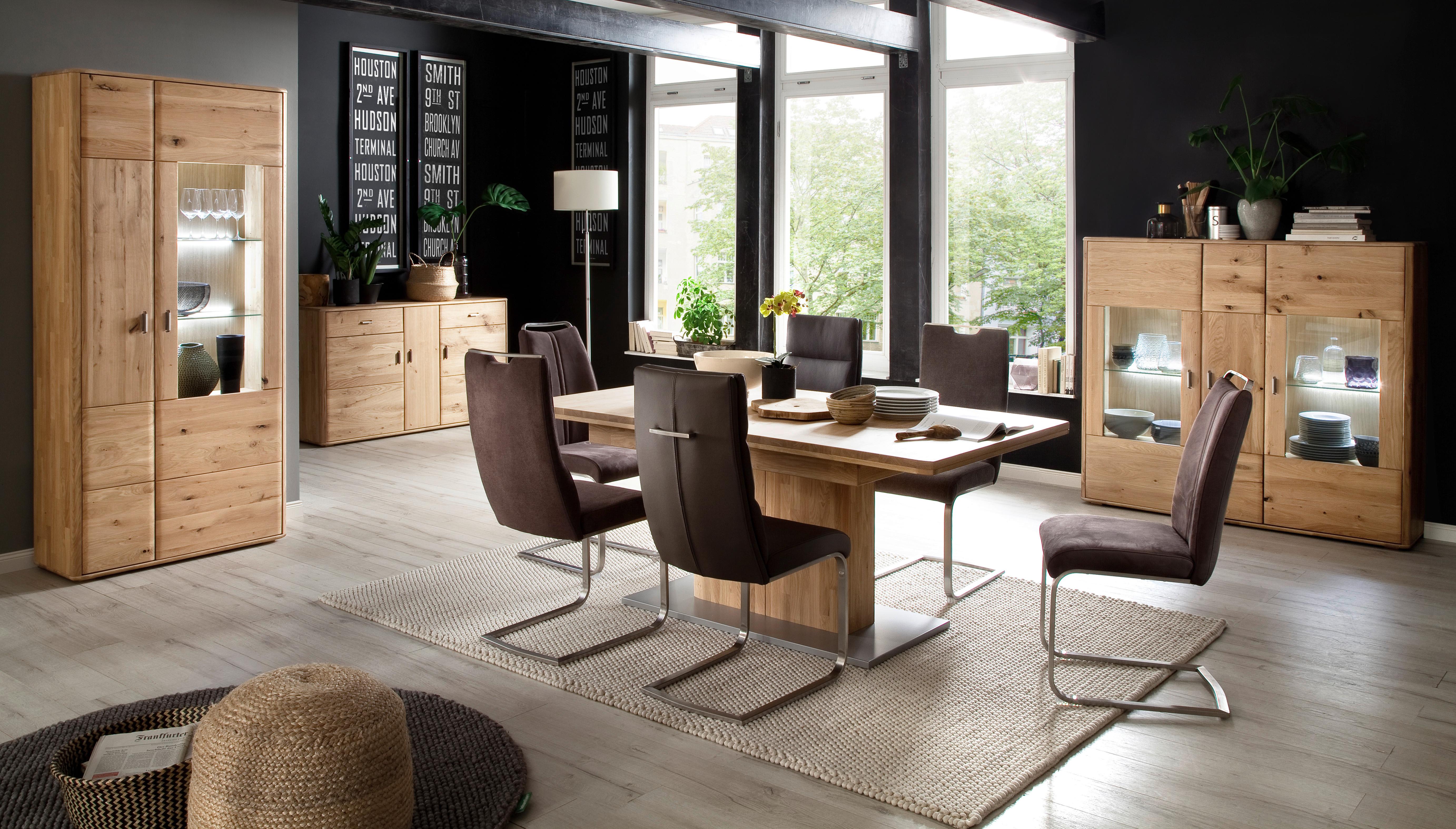 Esstisch Ausziehbar Ravello 180-230x100 Cm Grau/eiche - Eiche Bianco/Grau, Design, Holz/Holzwerkstoff (180-230/100/77cm) - Livetastic