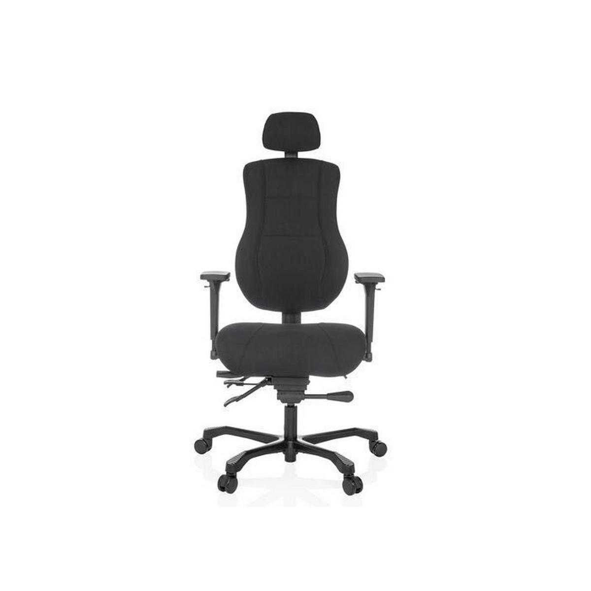 Drehstuhl 24 Hours Basic Schwarz B: 68 cm - Schwarz, MODERN, Kunststoff/Textil (68/109 - 151/70cm) - MID.YOU