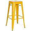 Barhocker Vantaggio High Stapelbar Gelb Bis 150 Kg - Gelb, Basics, Metall (44/77/44cm) - MID.YOU