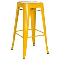 Barhocker Vantaggio High Stapelbar Gelb Bis 150 Kg - Gelb, Basics, Metall (44/77/44cm) - MID.YOU