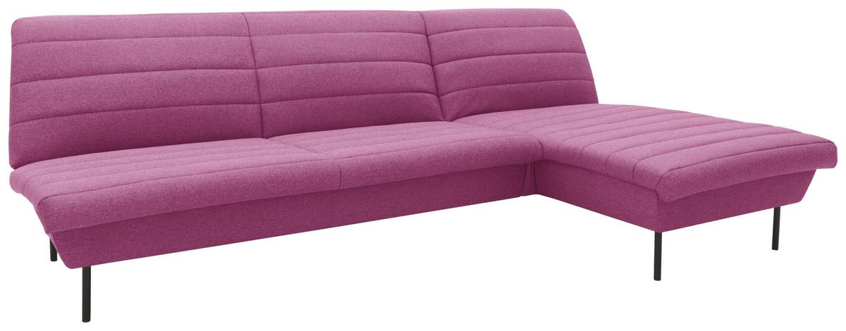 Ecksofa Looks Ix Rosa Looks Ix - Schwarz/Rosa, Design, Textil (274/92/168cm) - LOOKS by W.Joop