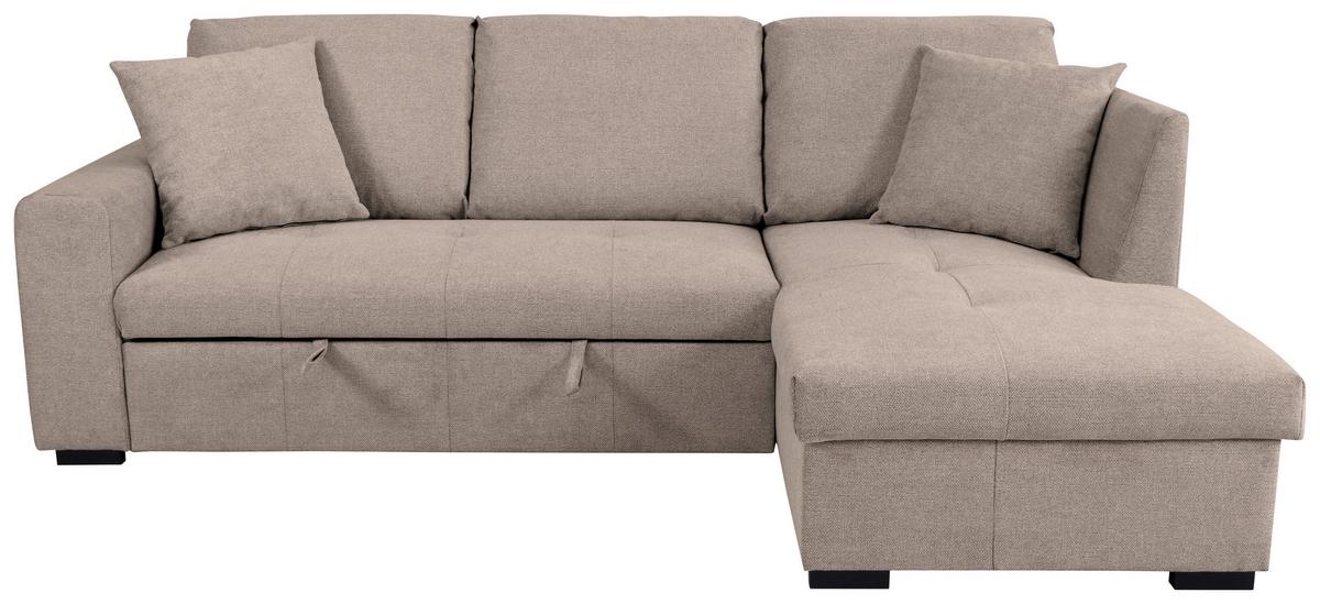 Ecksofa Lukas Hellbraun S: 239x158 Cm - Hellbraun, Trend, Textil (239/158cm)