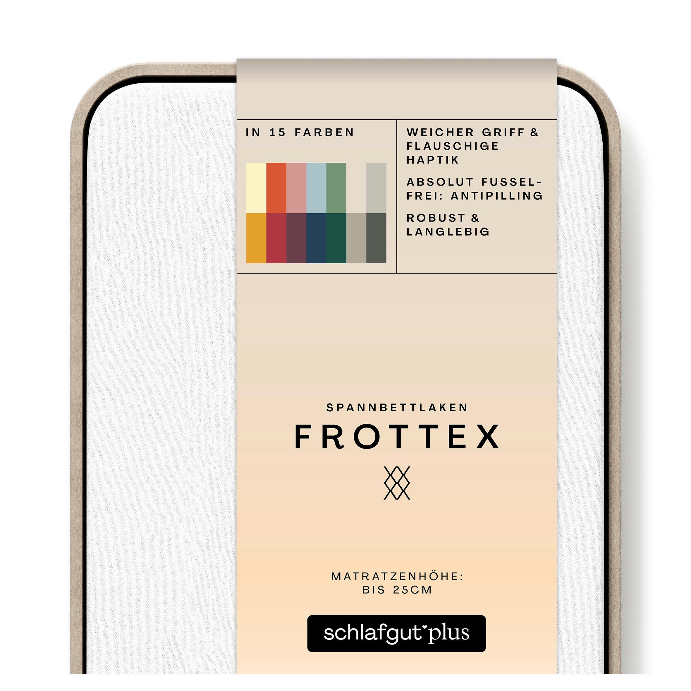 Spannnleintuch Frottee Weiß 130x200 cm - Weiß, Basics, Textil (130/200cm) - Schlafgut