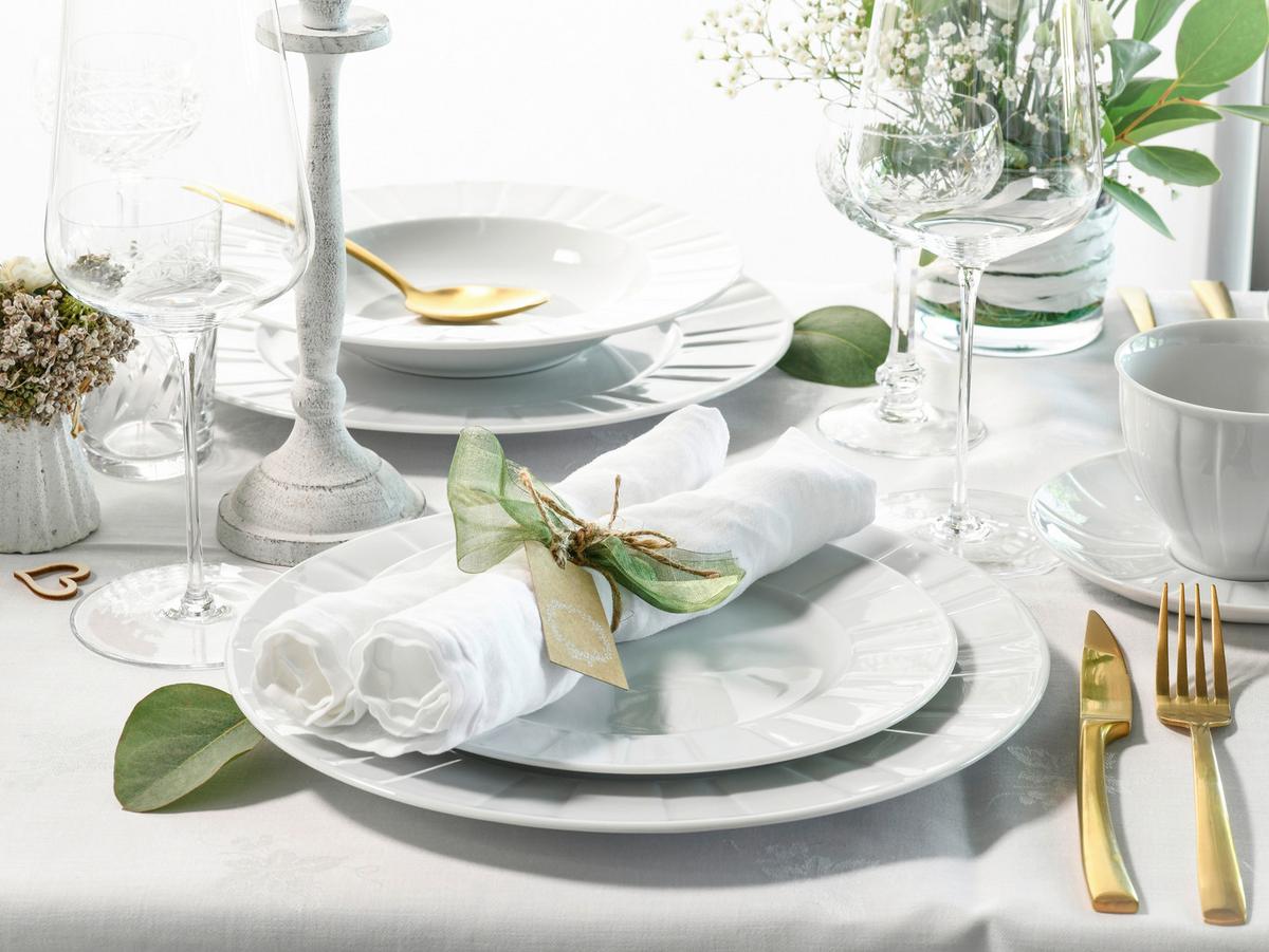 Müslischalenset Porzellan Weiß Barcelona 6--teilig. - Weiß, Basics, Keramik (0,5l) - Creatable