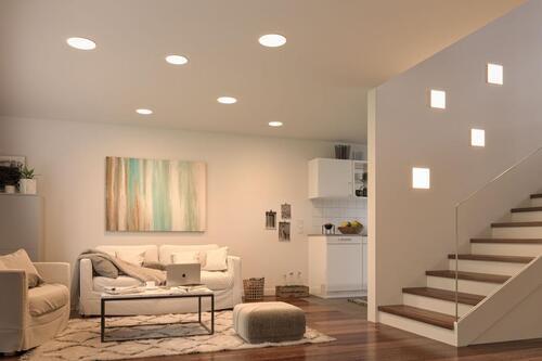 LED-Paneel L: 21,5 cm mit Zigbee-Technologie - Weiß, Basics, Kunststoff (21,5/21,5cm) - Paulmann