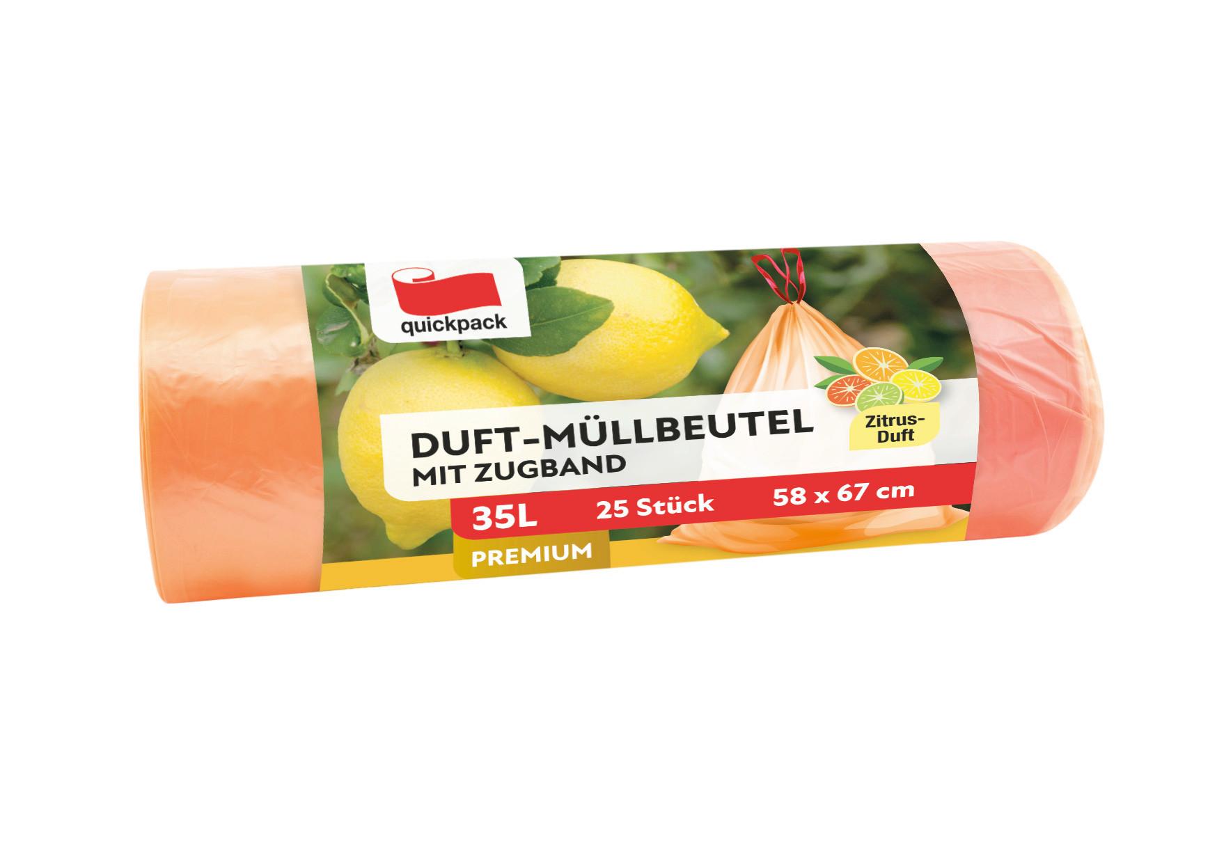 MÜLLSACK DENI - Orange, Basics, Kunststoff (5,8/17,3cm) - Quick Pack