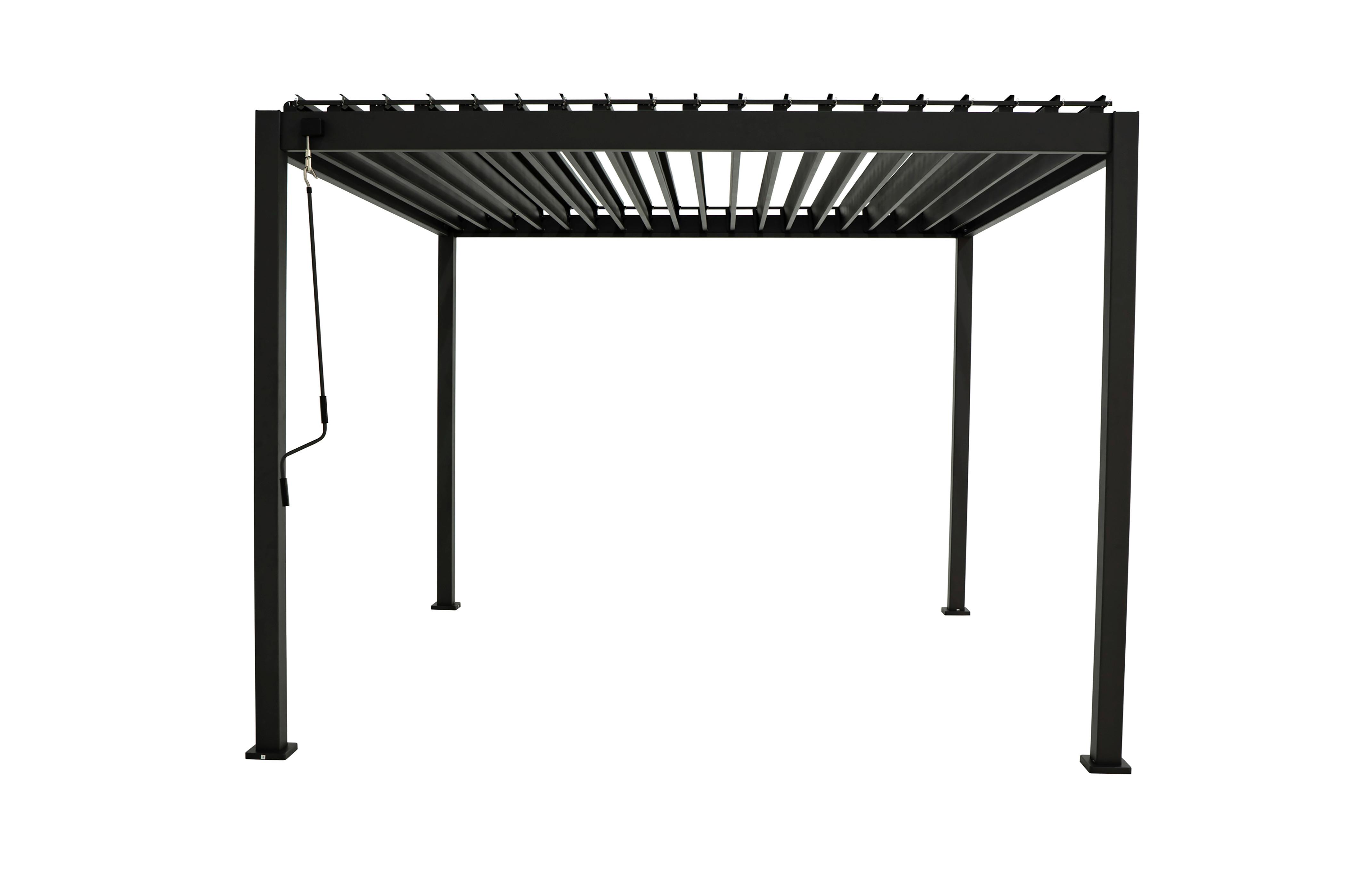 Pergola Element Anthrazit 3x4 - Anthrazit, LIFESTYLE, Metall (300/240/400cm) - Gardenson
