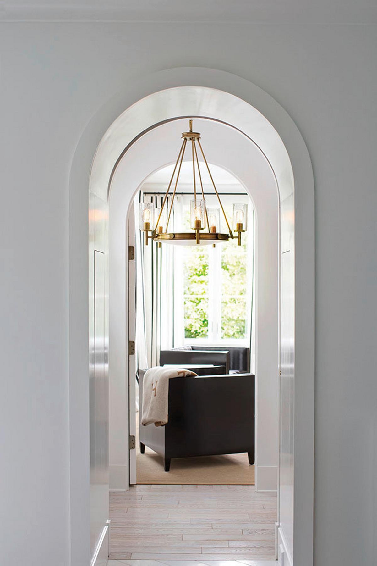 Kronleuchter H: 93,2 cm 5-Flammig - Messingfarben, LIFESTYLE, Glas/Metall (68.5/93.2cm) - Elstead Lighting