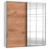 Schwebetürenschrank B: 200 Cm Level, Weiß/eiche Dekor - Eichefarben/Weiß, MODERN, Holzwerkstoff (200/216/65cm) - MID.YOU