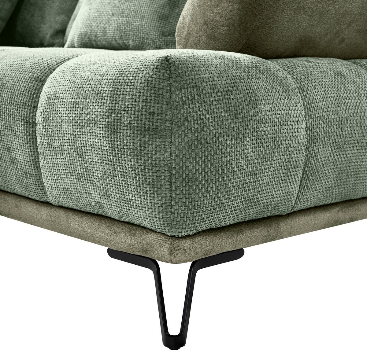 LARGO, ľavá, zelená, potreba šírky dverí 90 cm - čierna/zelená, Modern, kov/textil (184/262cm)
