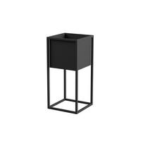 Blumenständer Metall Schwarz BxHxT: 28x60x28 cm - Schwarz, Basics, Metall (28/60/28cm)