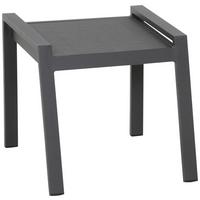 Gartenhocker Metall/Kunststoff Anthrazit Stapelbar/Wetterfest - Anthrazit, MODERN, Kunststoff/Metall (58/46,5/50cm) - Siena Garden