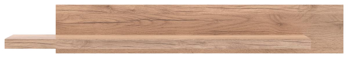 Wohnkombination Modern 4 -Teilig. mit Led Vanvouver, Eiche Dekor - Eichefarben, MODERN, Glas/Holzwerkstoff (342/198/44cm)