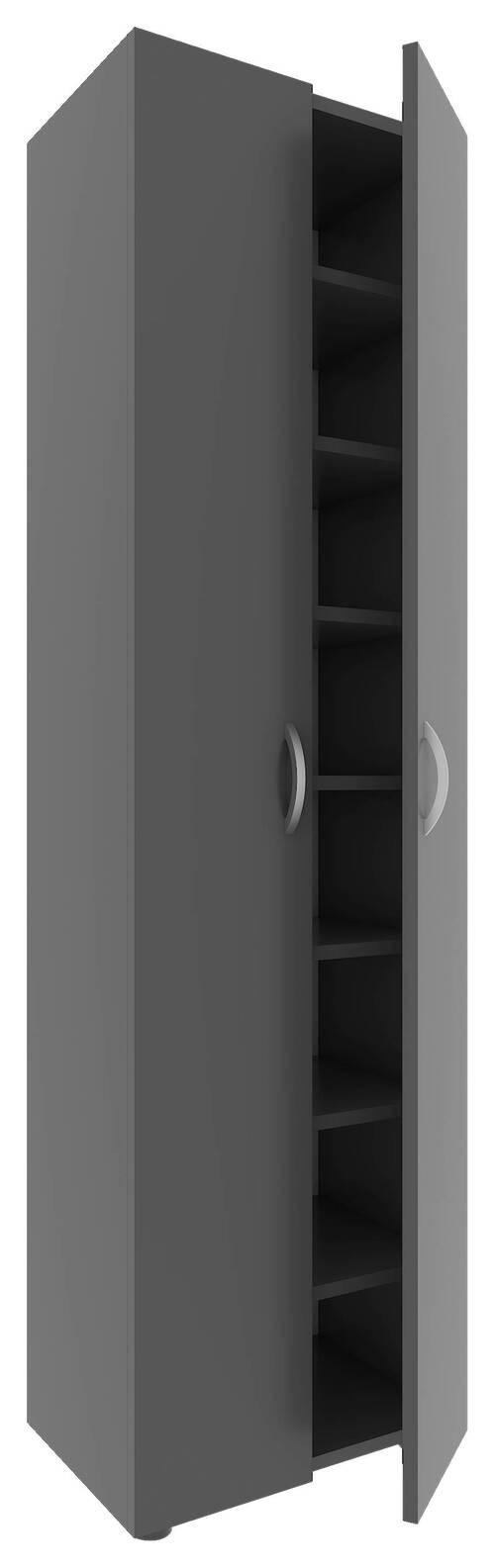 Schuhschrank Ulas Anthrazit B: 49 cm