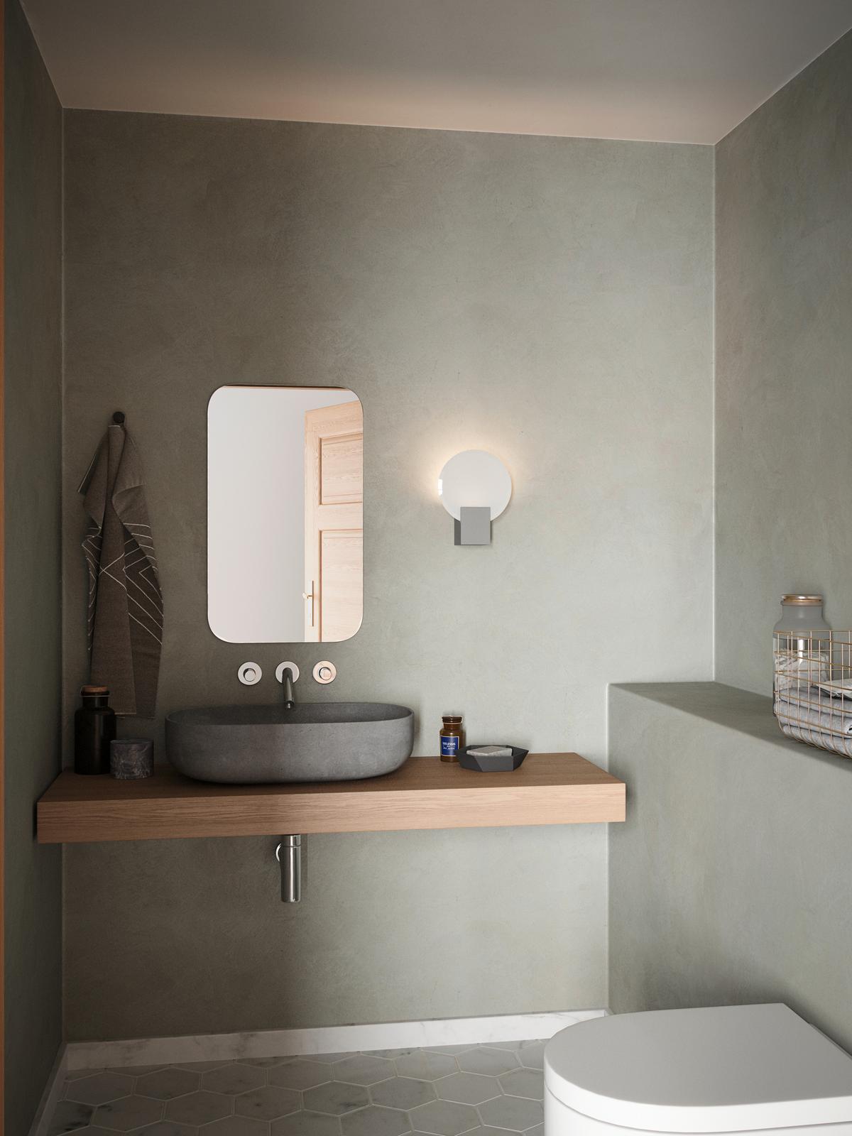 Wandleuchte Hester Weiß D: 20 Cm - Weiß, Design, Glas/Metall (20/25,5cm) - Nordlux