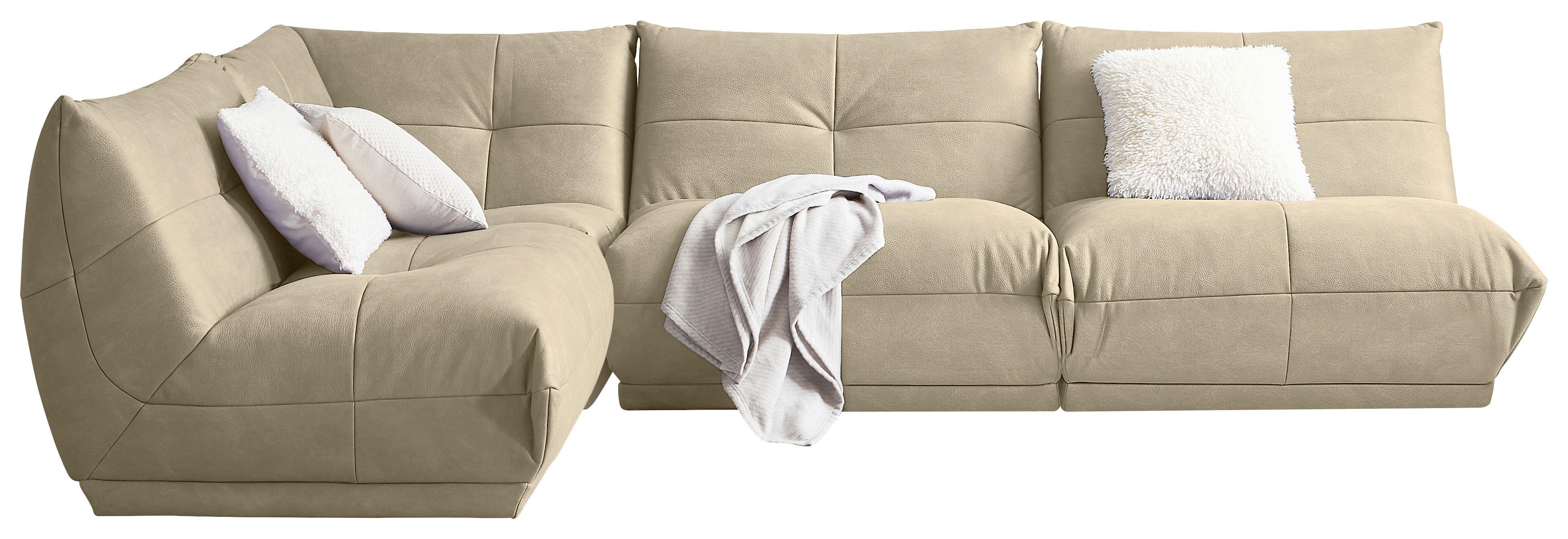 Ecksofa Giselle Creme S: 210x315 cm - Creme, Trend, Textil (210/315cm) - Livetastic