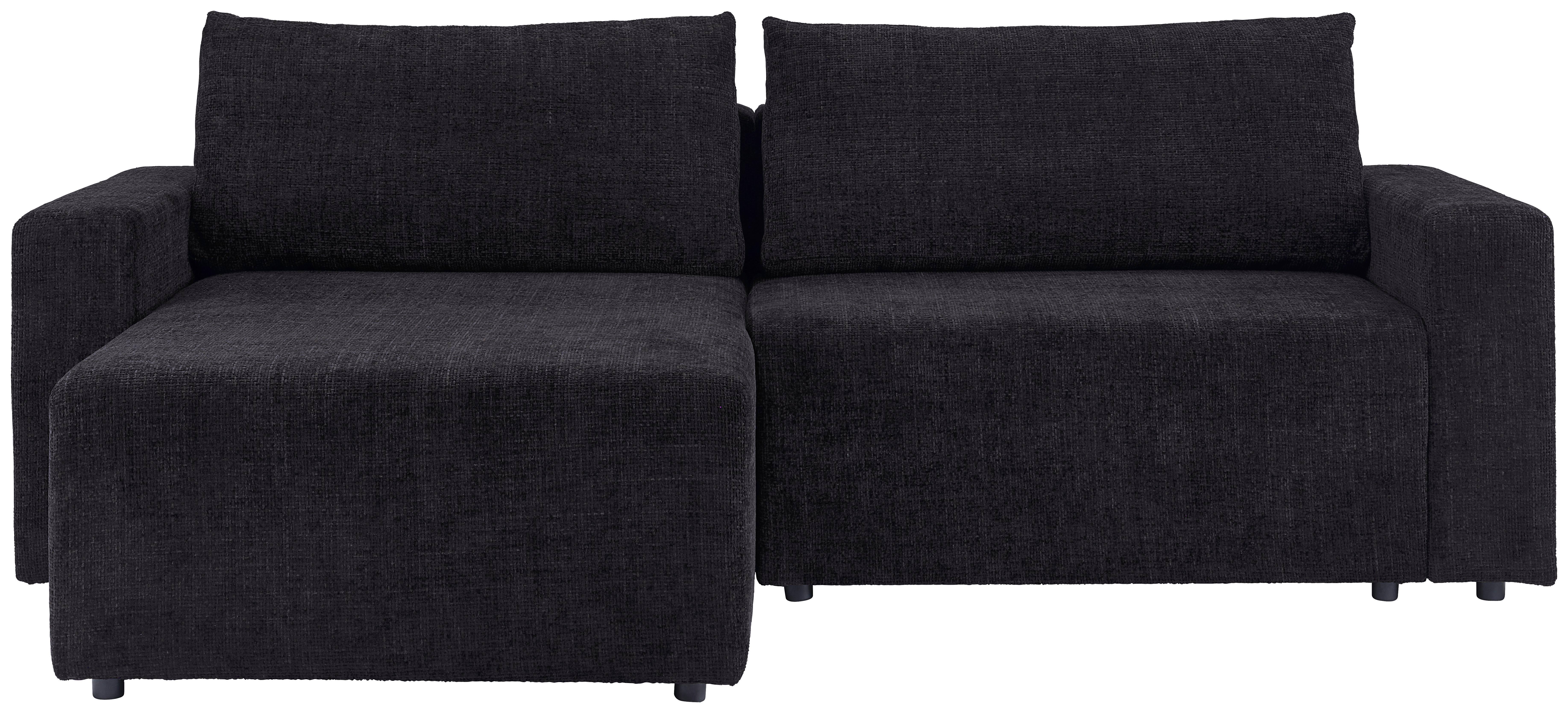 Ecksofa Dallas - Schwarz, MODERN, Holz/Kunststoff (173/258cm)