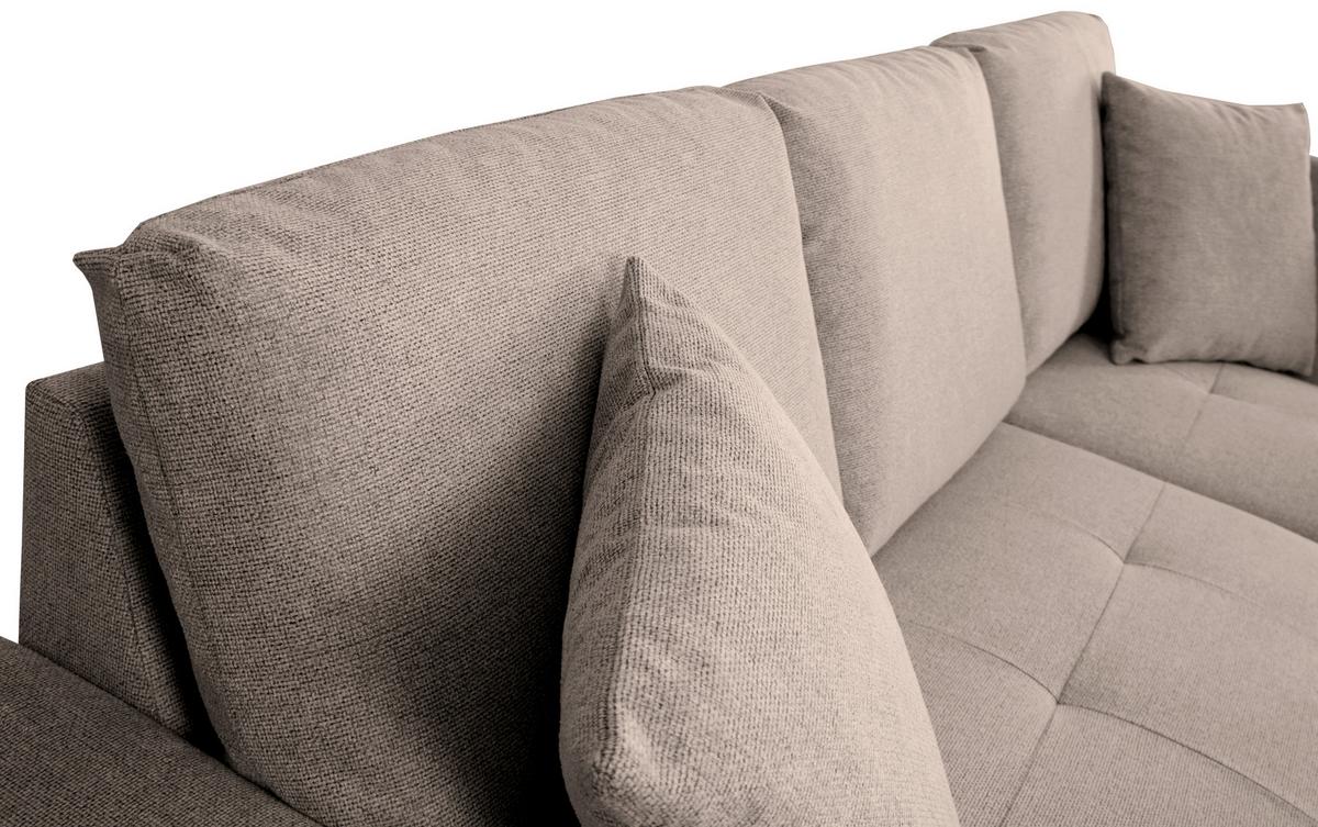 Ecksofa Lukas Hellbraun S: 239x158 Cm - Hellbraun, Trend, Textil (239/158cm)