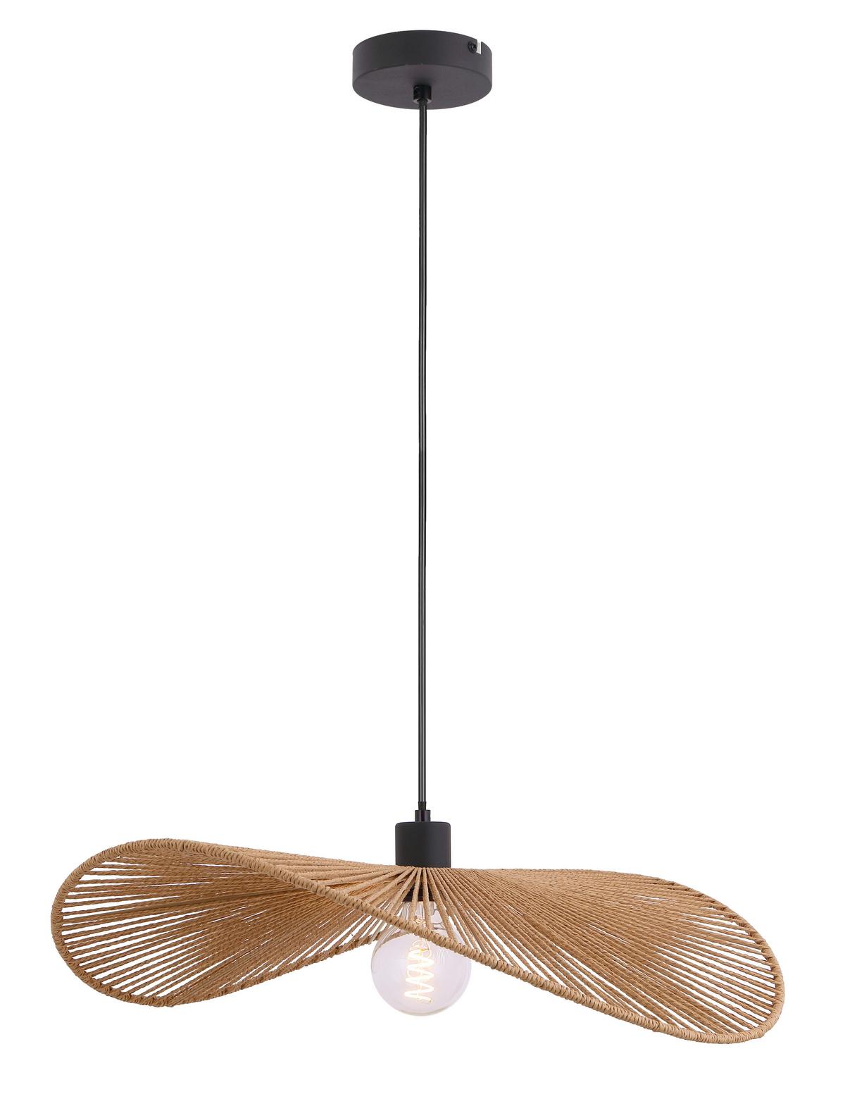 ZÁVĚSNÉ SVÍTIDLO BLI - černá, Moderní, kov/papír (58/120cm) - Mömax