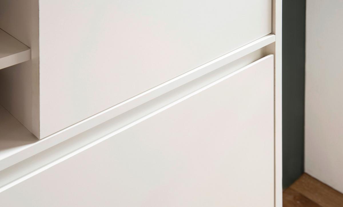 Schuhschrank Weiß B: 71 Cm - Weiß, Design, Holzwerkstoff (71/110/24cm) - MID.YOU