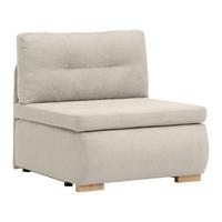 Rozkládací křeslo MODENA, béžová - černá/přírodní barvy, textil/plast (89/88/90cm) - Based