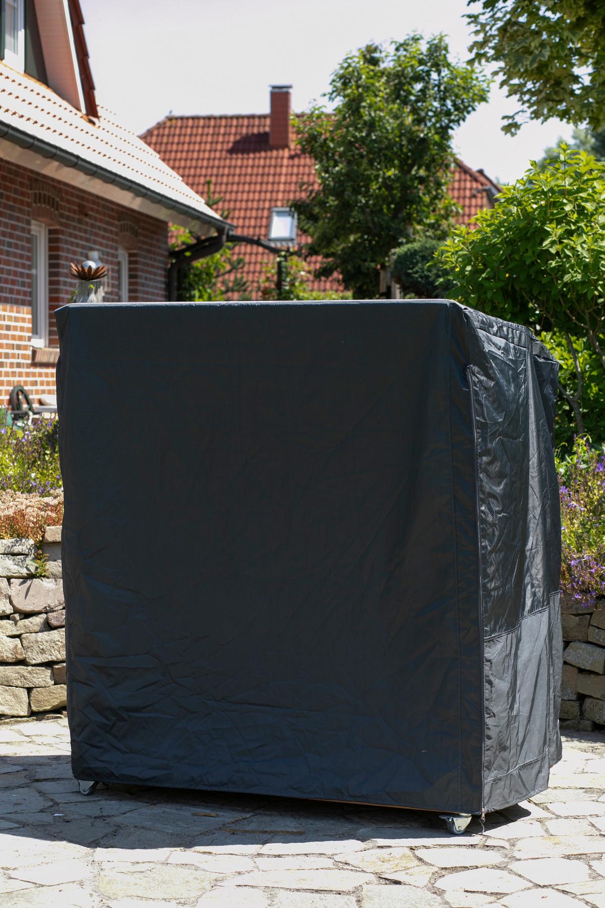 Schutzhülle für Strandkorb 152x95x165 cm Dunkelgrau - Dunkelgrau, Basics, Kunststoff (152/165/95cm) - Gardenson