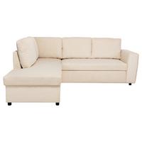 Ecksofa mit Schlaffunktion Toulouse perlmutt, 206x224cm - Perlmutt/Schwarz, Trend, Holz/Textil (206/224cm)