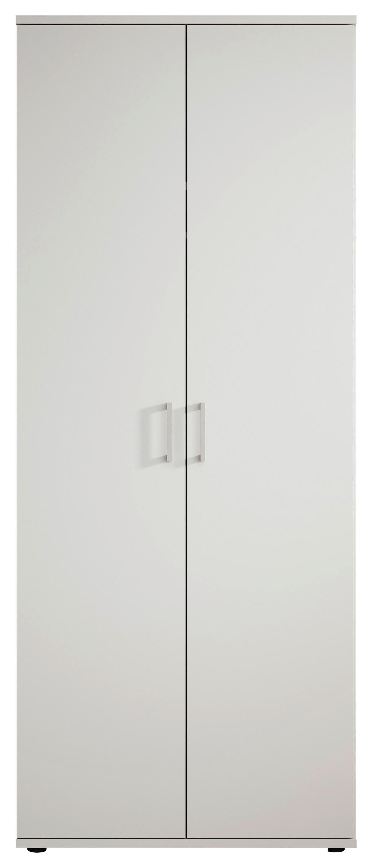 Kleiderschrank Olli Ii Weiß, B: 80 Cm - Weiß, KONVENTIONELL, Holzwerkstoff (80/196/54cm)