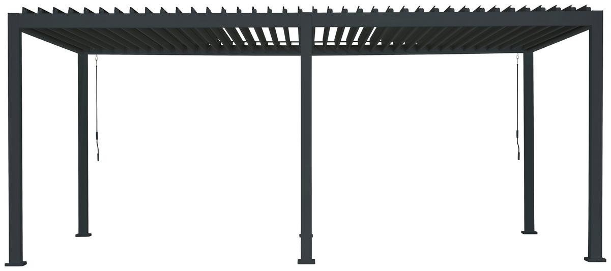 Pergola MIRADOR DELUXE 600X300CM - antracitová, Modern, kov (600/250/300cm) - Gardenson