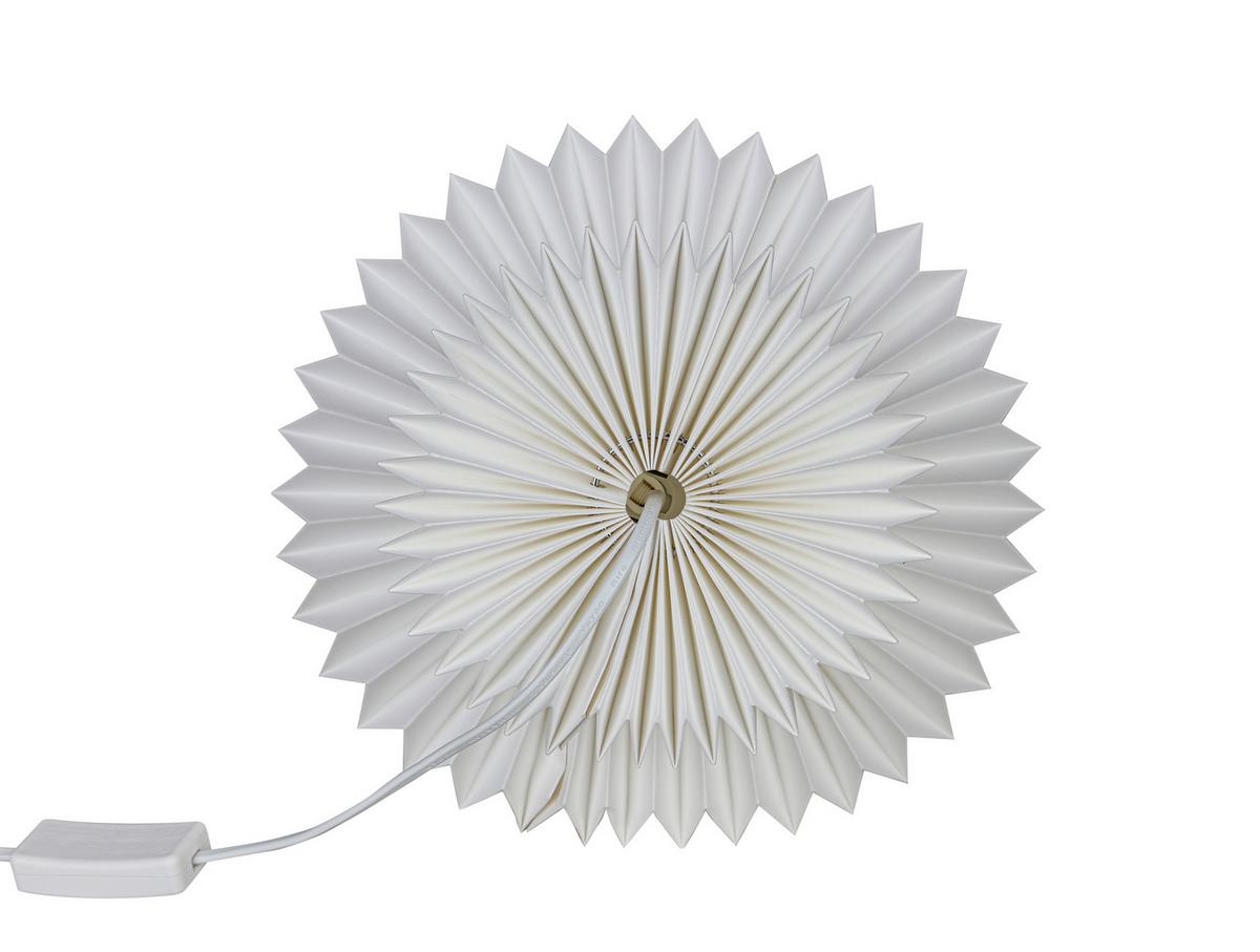 STOLNÁ LAMPA OLGA - biela, Modern, plast/papier (20/20/25cm) - Mömax