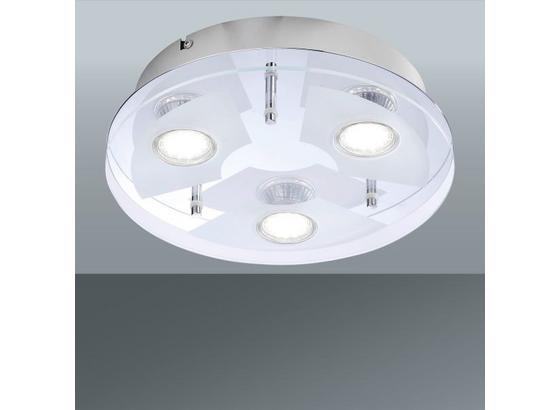 Stropná Lampa Stefan - biela/farby chrómu, Konvenčný, kov/sklo (27/7cm) Stropná Lampa Stefan - biela/farby chrómu, Konvenčný, kov/sklo (27/7cm)