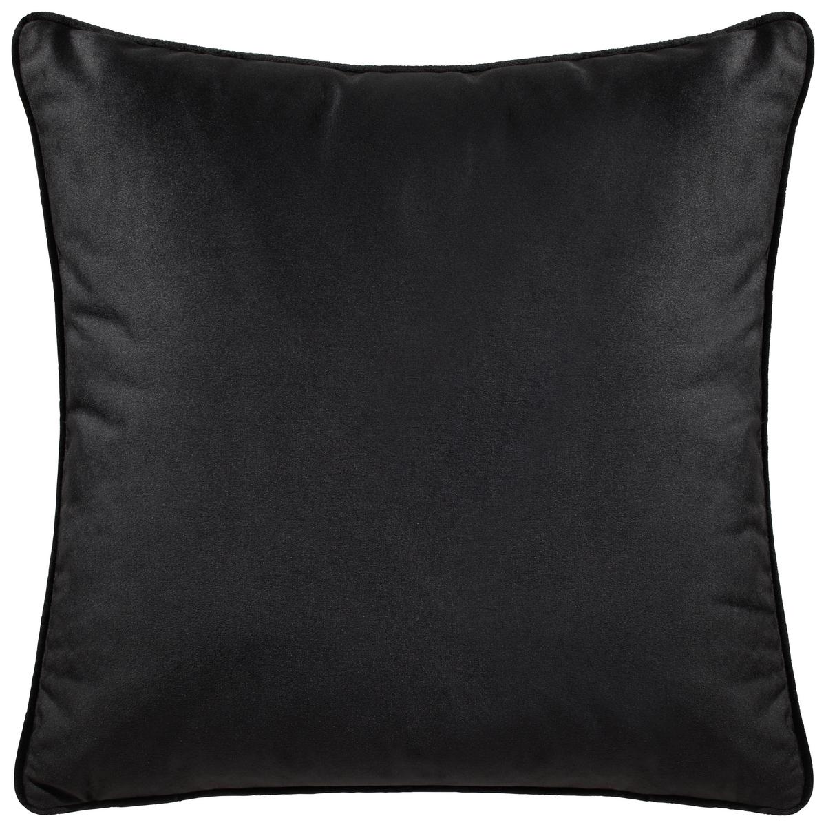 DEKORAČNÍ POLŠTÁŘ Viola, 45/45cm, černá - černá, Konvenční, textil (45/45cm) - Premium Living