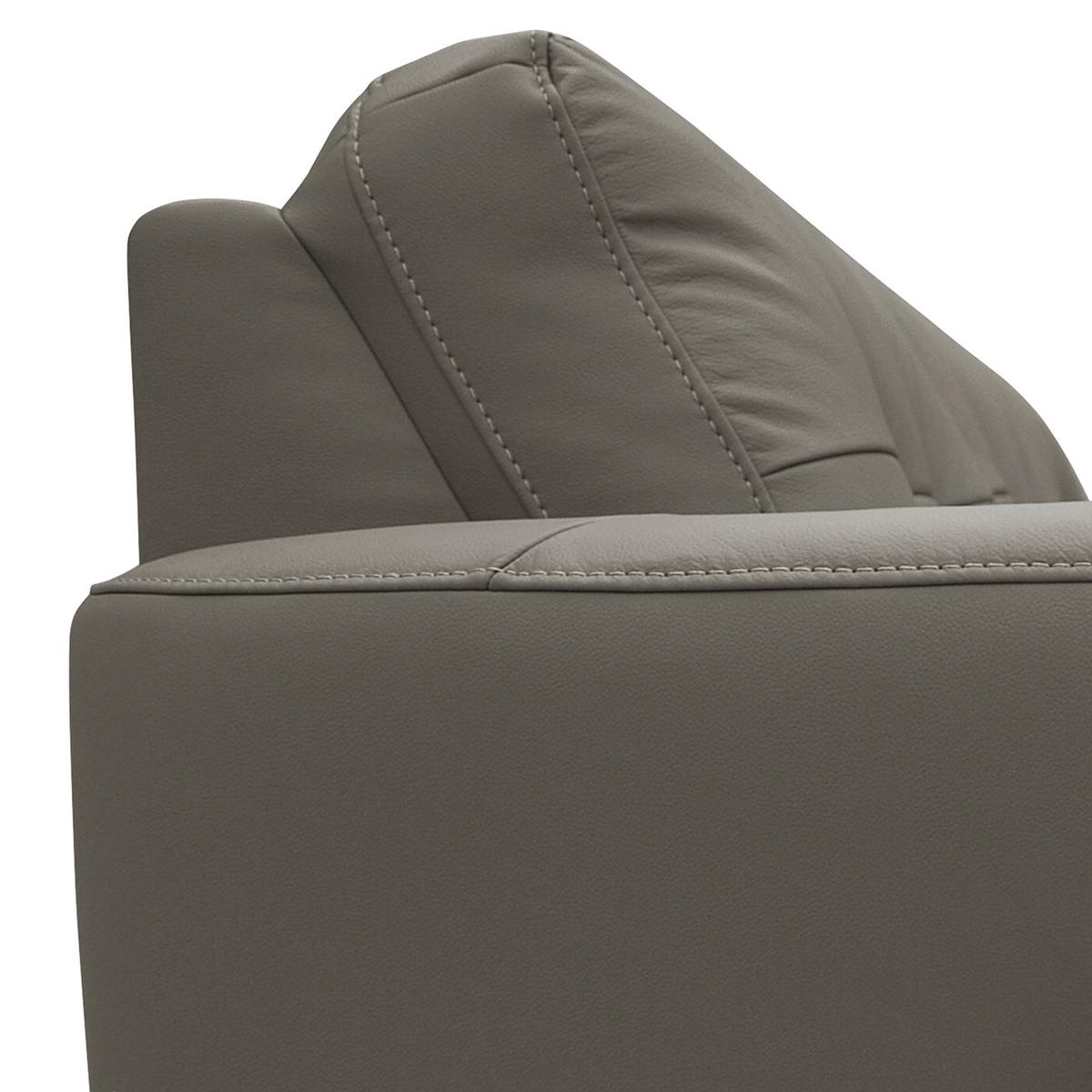 Ecksofa Nordic Schlammfarben S: 168x238 cm - Schlammfarben/Buchefarben, Design, Leder/Textil (168/238cm) - Livetastic