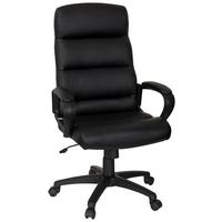 Chefsessel Futura 100 Lederlook Schwarz Bis 110kg - Schwarz, MODERN, Kunststoff/Textil (61/119/65cm) - MID.YOU
