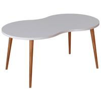 Couchtisch Barilo Weiß, Honigeiche Dekor L: 90cm - Honigeiche/Weiß, Design, Holzwerkstoff (90/41/42cm) - MID.YOU