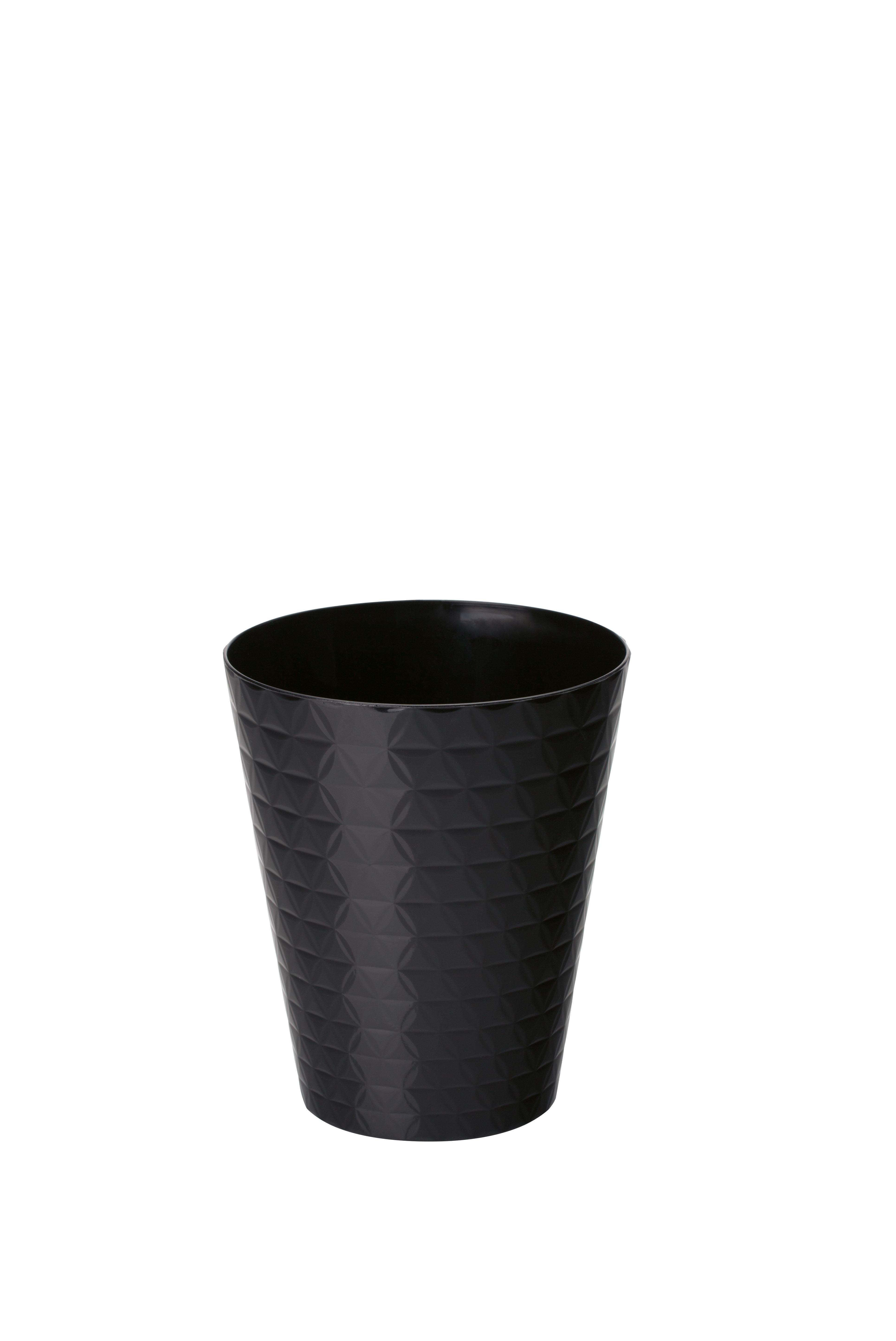 Obal na kvetináč BRILLIANT  13 ORCHIDEE - čierna, Konventionell, plast (12,7/15cm) - Mömax