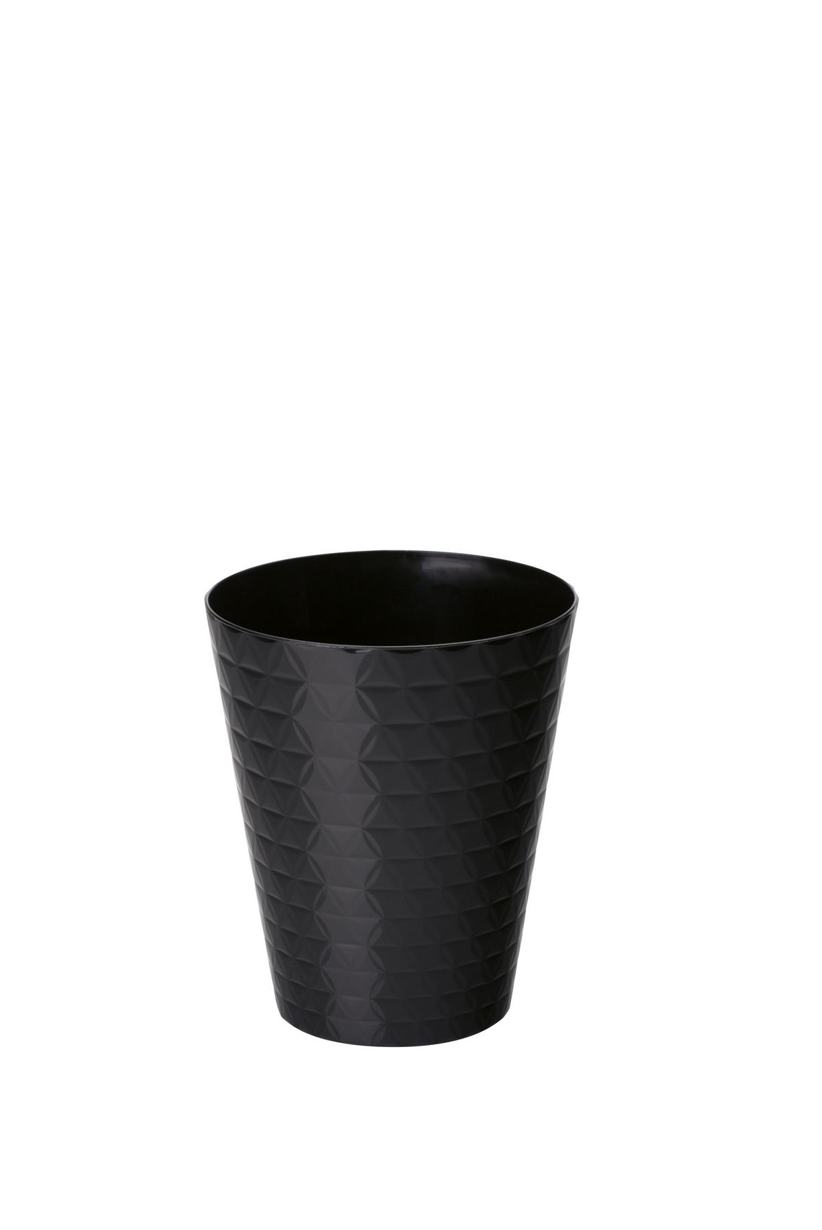 Obal na kvetináč BRILLIANT  13 ORCHIDEE - čierna, Konventionell, plast (12,7/15cm) - Mömax