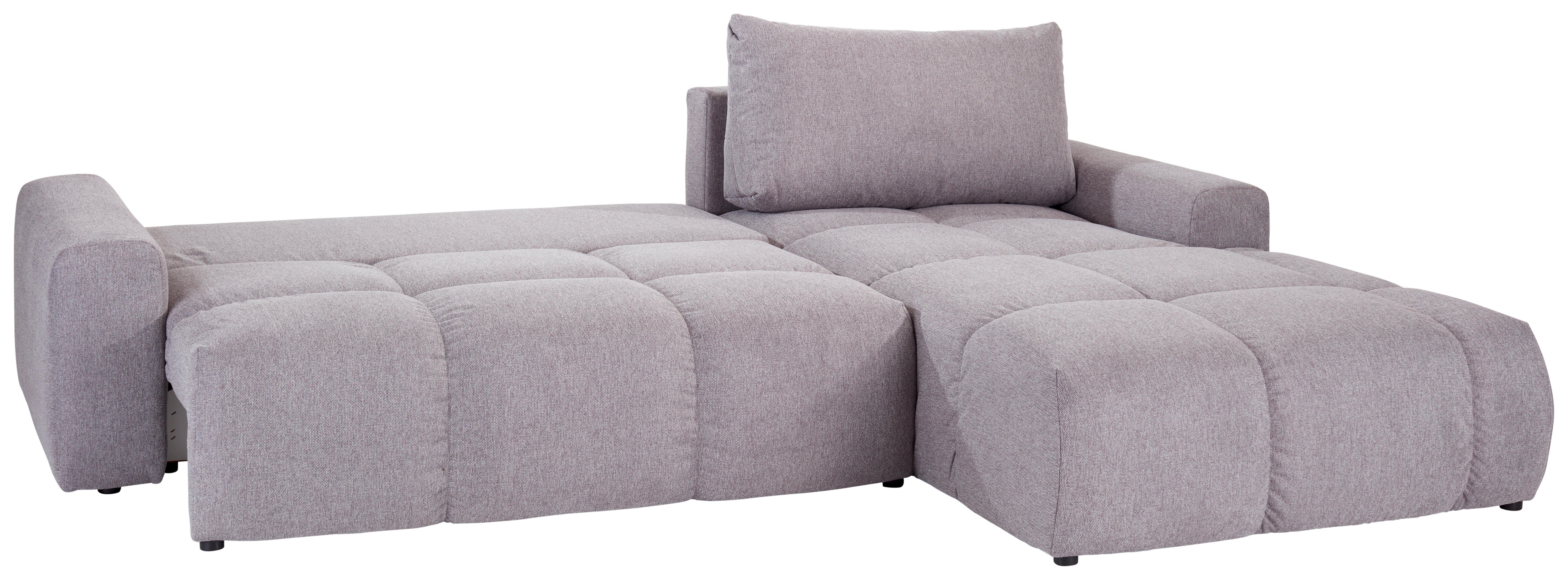 Ecksofa mit Schlaffunktion + Bettkasten Atlantic Grau - Grau, Design, Textil (305/90/214cm) - Luca Bessoni