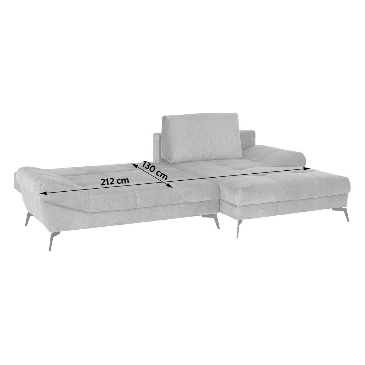 Ecksofa Mia - Gelb/Goldfarben, MODERN, Holz/Holzwerkstoff (301/187cm) - Luca Bessoni