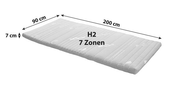 Topper Primatex Start 90x200cm H2 Polyetherschaumkern - Weiß, KONVENTIONELL, Textil (90/200cm) - Primatex