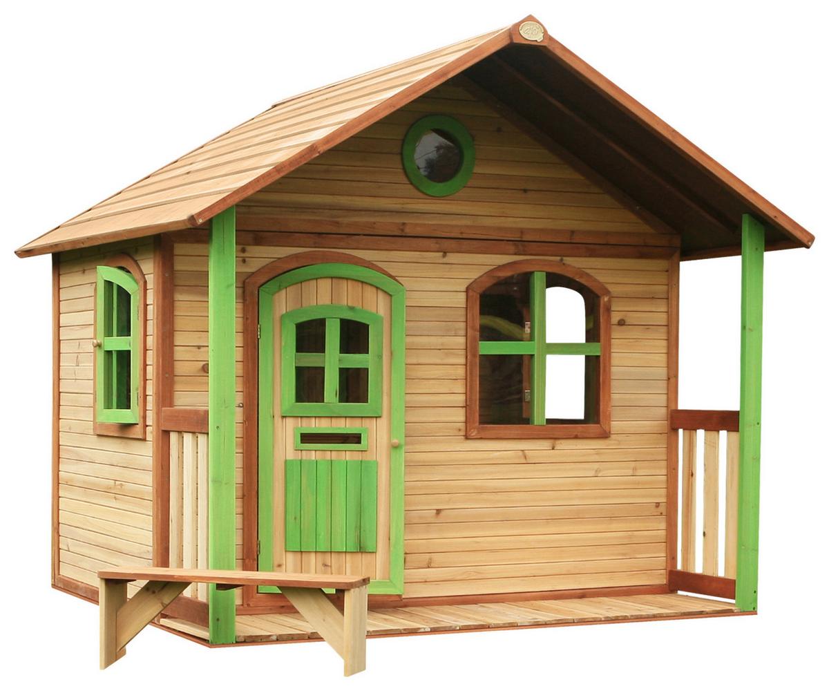 Spielhaus A030.104.00 - Braun/Grün, KONVENTIONELL, Holz (202/180/191cm) - Ambia Garden