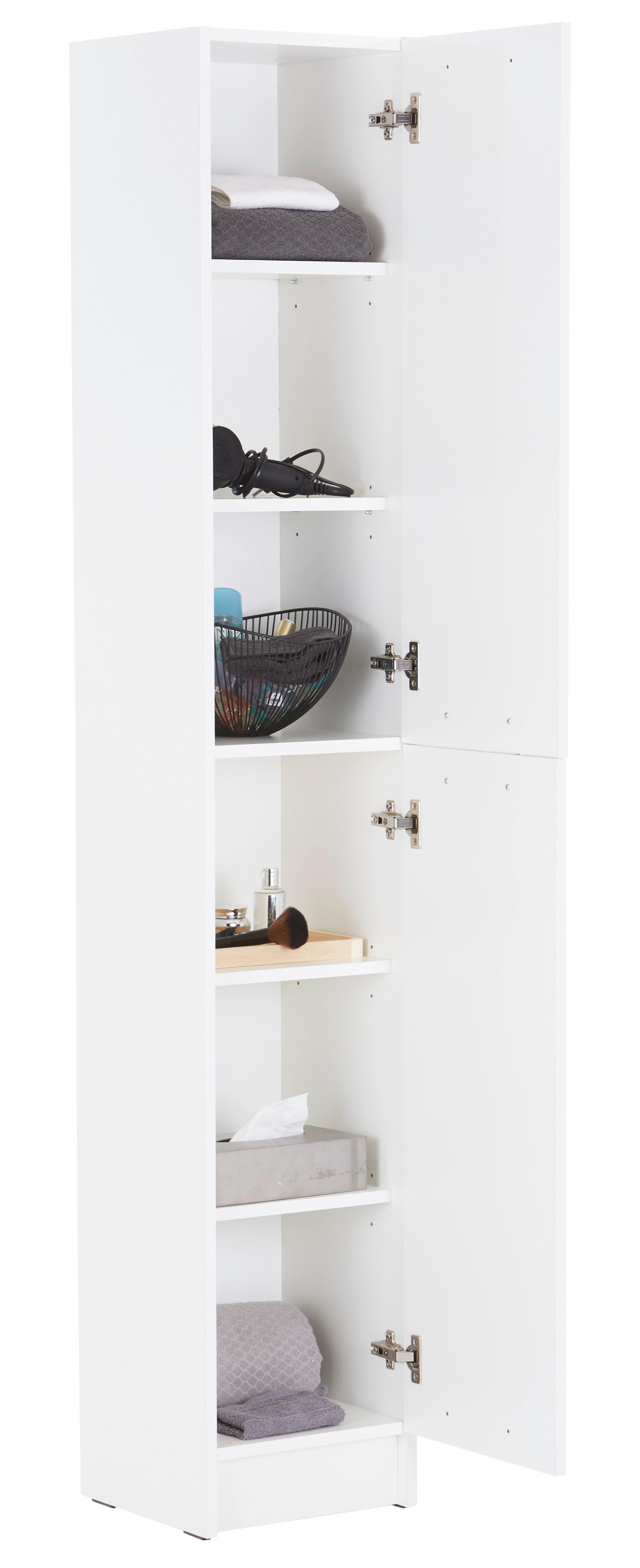 Weiß • 2 Türen • Melaminkante • B/H/T: ca. 32,6/189/32,5 cm