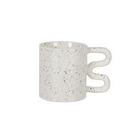 Kaffeebecher Nena - Schwarz/Weiß, ROMANTIK / LANDHAUS, Keramik (9/10cm) - Luca Bessoni