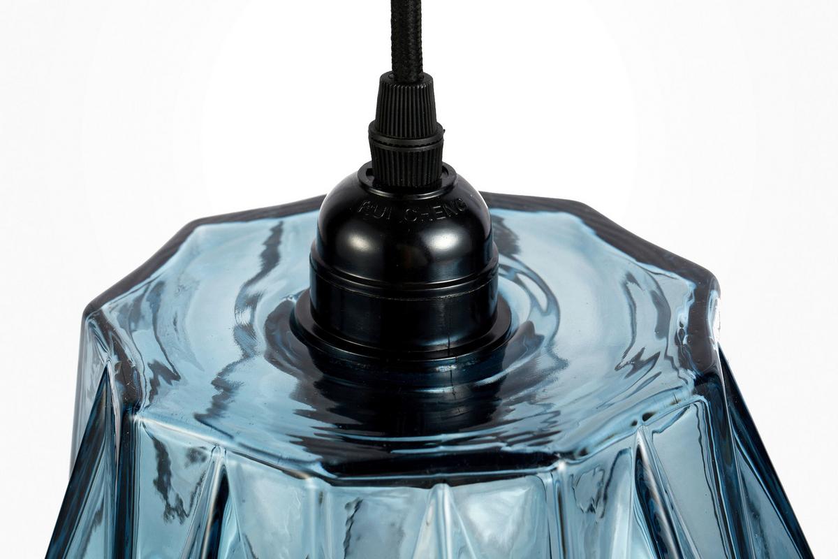 Hängeleuchte 6gxru - Blau, Basics, Glas (19/19/19cm) - Kayoom