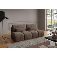 Schlafsofa Maron Braun B: 219cm - Schwarz/Braun, Design, Textil (219/94/110cm) - Livetastic