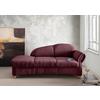 Ottomane Torello Bordeaux B: 190cm - Wildeiche/Bordeaux, KONVENTIONELL, Textil (190/84/86cm) - Livetastic