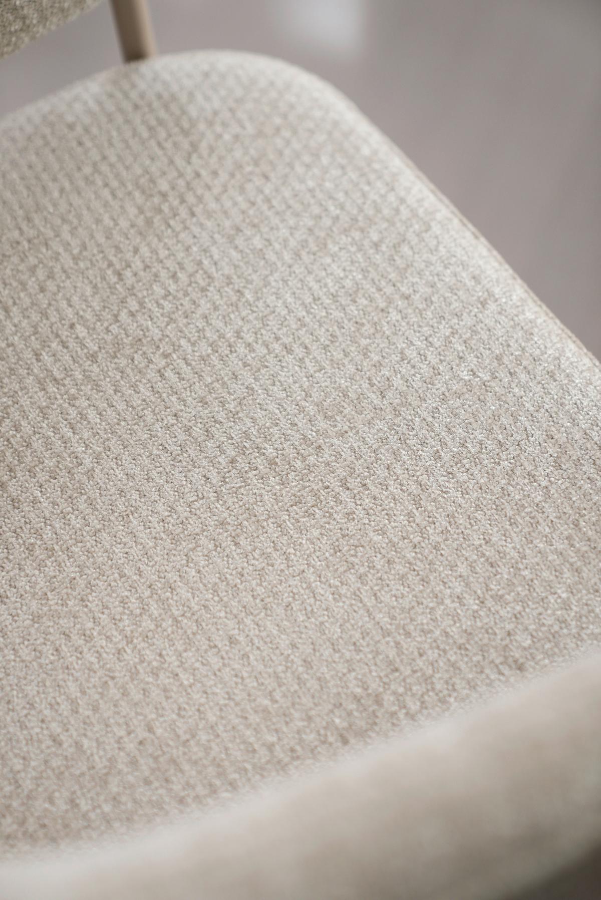 Armlehnstuhl Amira Chenille Beige, B: 60 Cm - Beige, LIFESTYLE, Holz/Textil (60/81/60cm) - Livetastic