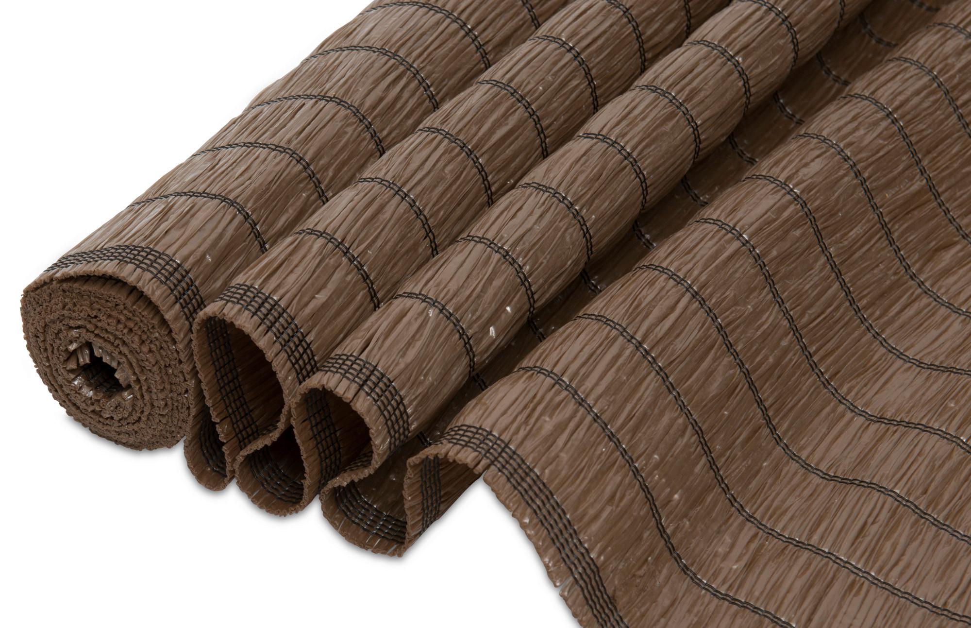 Sichtschutz Raffia Braun 90x300 Cm - Braun, Basics, Kunststoff (90/300cm)