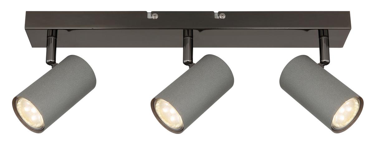 Strahler 57911-3s - Schwarzchrom/Grau, Design, Metall (41/10/12cm) - Globo