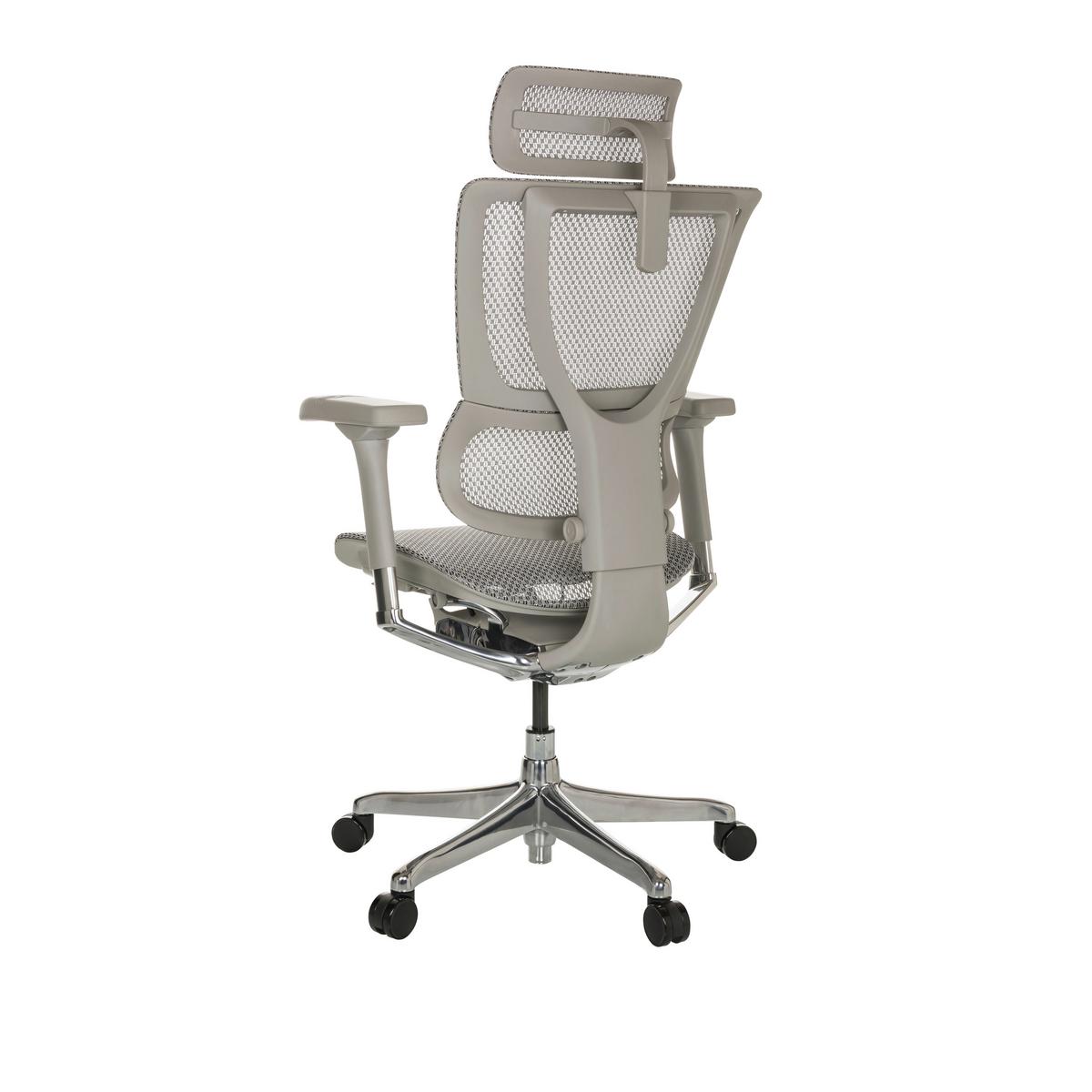 Drehstuhl Ergohuman Slim I G - Hellgrau, Basics, Kunststoff/Textil (69/116-138/66cm) - MID.YOU
